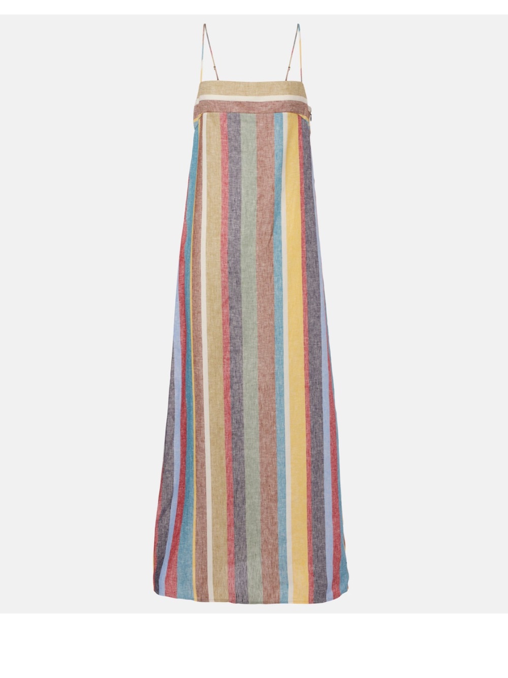 NWT STAUD Laura Striped Multi-Color Linen Maxi Dress- never worn!!